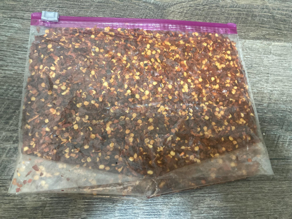 Freshly crushed red pepper flakes (Pimienta roja)