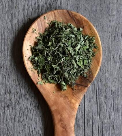 Freshly picked oregano sprigs (Origanum vulgare)